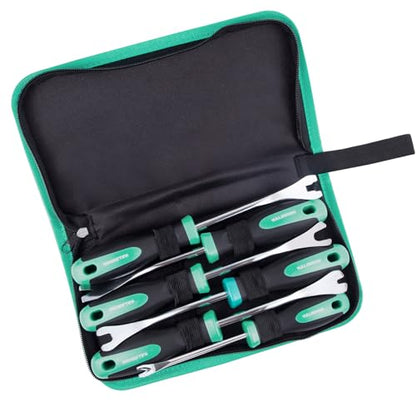 6 Piece Auto Trim Panel Removal Tool Set with Soft Grip,Car Upholstery Removal Kit with Storage Bag