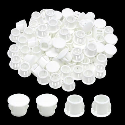 EASYEAH 45PCS 3/8"(10mm) White Plastic Hole Plugs, Screw Hole Plugs - size: 3/8"/10mm