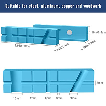 Housolution 4 Inch Magnetic Vise Jaw Pads Covers, 1 Pair Vice Soft Jaws - size: 4inch