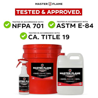 Master FX Master Flame Class A Fire Retardant for Wood & Fabric, 1 Quart - style: 1 Quart