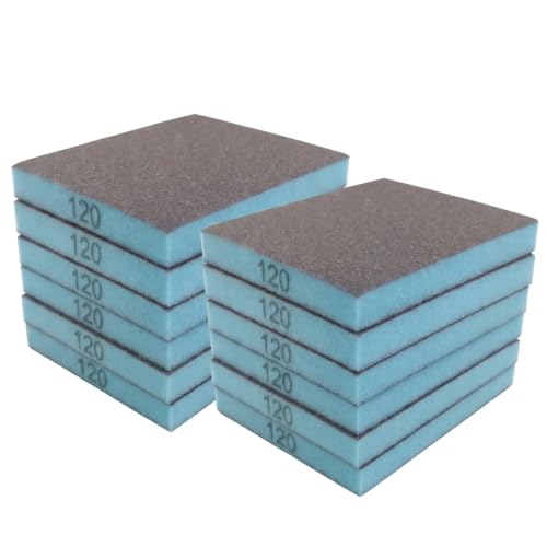 12 Pcs 120 Grit Sanding Sponge - size: #120