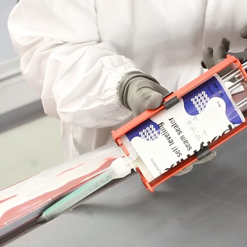 Polymix Self Leveling Seam Sealer 200ml Cartridge & Two Application Mixing Nozzles (Beige)