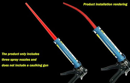 15 pieces of sealant nozzle+2 pieces of extended nozzle