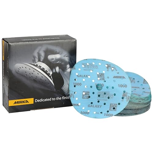 Mirka Galaxy Multifit 6 Inch Ceramic Discs, 1000 Grit, Hook & Loop, 50 Pack - size: Grit 1000