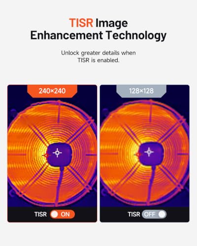 TOPDON TC004 Mini Thermal Imaging Camera, 240 x 240 TISR Resolution