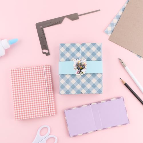 CYFUN DESIGN 5-in-1 Book Cover Guide to Create Sturdy Chipboard Covers, Bookbinding Ruler, Stainless Steel Metal Book Binding Cover Tool, Scrapbooking Tools Arts Crafts, Scrapbook Cover Maker - color: 1PCS Book Cover Guide