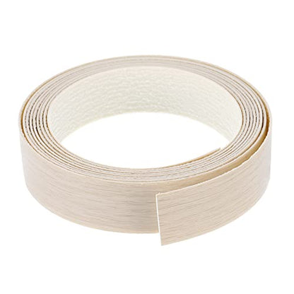 uxcell Edge Banding, 1-1/8 inch x 9.84ft Pre-Glued Wood Veneer Edging Iron-on Flexible Edge Banding for Cabinet Repair Furniture Restoration, Oak - size: 1-1/8 Inch x 9.84ft