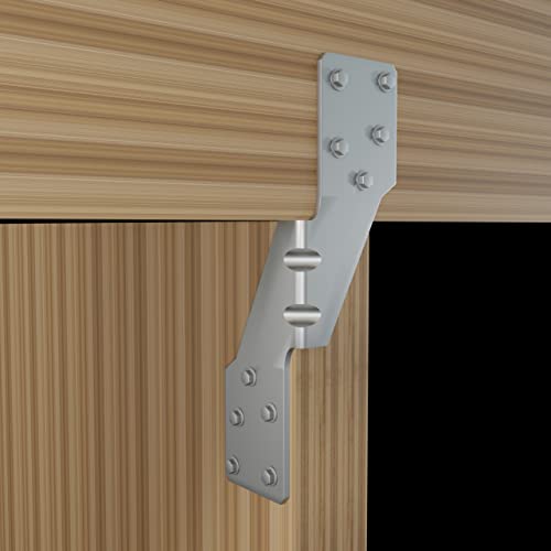 Hurricane Straps Tie Brackets Joist Hanger 20 GaugeGalvanizing Face Mount Joist Hangers for Wood Hurricane Ties Widely Applicable Rafter Ties (25pcs Left Rafter Ties) - size: 25 Pcs, style: Galvanized Left Hurricane Ties