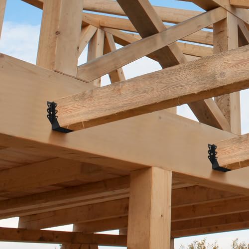 16 Pack 2x6 Joist Hanger Face Mount 20 Gauge Steel Roof Beam Connector - size: 16 PCS, style: 2''X6''