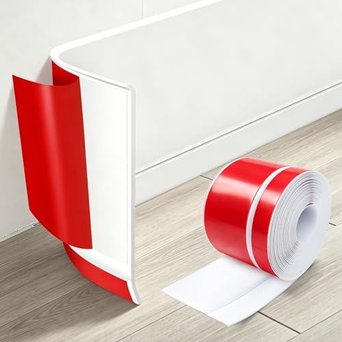Self-Adhesive Flexible Molding Trim,Waterproof Molding,White,2.79inX40ft - color: White (2.79inX40ft)