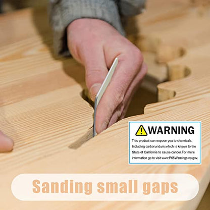 Queekay 45 Pcs Sanding Pad, 2 x 2 Inch Double Sided Sandpaper Pad, 15 Grits