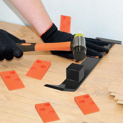 NAACOO Laminate Flooring Tools,4in1 Heavy Floor Install Kit for Vinyl Plank - size: 4 in 1 Flooring Tools