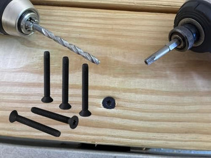 Trailer Deck Screws 1/4-20 x 2-1/2" Flat Head Star Drive, 100-Pack - size: 1/4-20X2-1/2