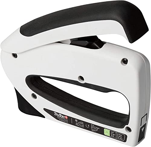 Arrow TT21 TruTac Forward Action Staple Gun, Manual Push Stapler for Upholstery, Crafts, Decorating, and Repairs, Fits JT21 Thin Wire Staples