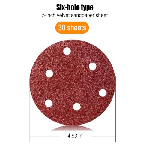 2000 Grit Assortment Abrasive Paper Sheet, Abrasive Sander Paper for Furniture Finishing, Metal Sanding, Automotive Polishing,Grit Hook and Loop Sandpaper,3.94 in,30 Pack
