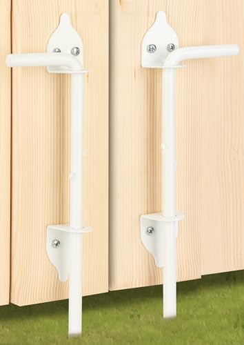 12" Heavy Duty Cane Bolt Gate Drop Rod Fence Hardware Ground Latch Stopper - size: 12 Inch