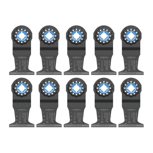 Bosch OSL134C-10 Carbide Plunge Cut Blades for Multi-Tool CV18DBL (10-Pack) - size: 1-3/4 in