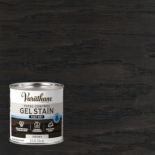 Varathane Total Control Ebony Gel Stain - color: Ebony, size: Half Pint (Pack of 1)