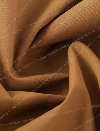 Canvas Tarp 10x20ft 22Mil Water-Resistant Tarps with Aluminum Grommets, 14OZ UV-Resistant Tarpaulin,Heavy-Duty Multi-Use Cloth Covers for Wood/Car/Roof/Boat/Camp/Canopy - color: Brass, size: 10'*20'