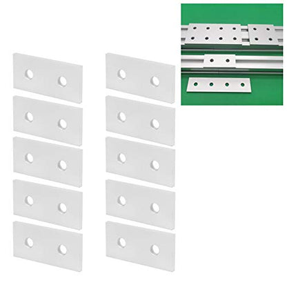 10pcs Aluminum Joining Plate 2 Hole 3030 Flat Bracket - size: 3030