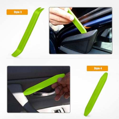 GOOACC Auto Trim Removal Tool Kit No-Scratch - color: 4PCS Trim Removal Tool Green