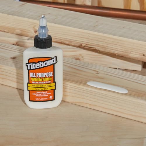 Titebond All Purpose White Glue, School, Crafts, Dries Fast/Clear, 4 oz, 5032 - size: 4 fl oz
