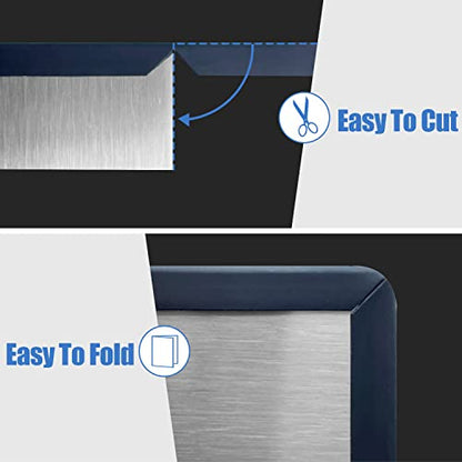 Rubber Edge Trim, Self-Adhesive U Channel Rubber Edge Trim, U Shaped Edge Protector for Mirror and Glasses, EPDM Material, Slot Width 1/8"(3mm), Length 10 Ft, Black - size: Fit 1/8"- L10'
