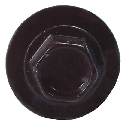 14 x 1 Burgundy Metal Roofing Screws - Hex Washer Head- Self-Starting/Tapping - EPDM Washer. 1 x 250 Count Bag - 250 Screws - color: BURGUNDY, size: 1"