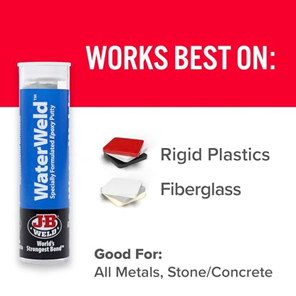 J-B Weld 8277 WaterWeld Epoxy Putty Stick - 2 oz. - size: 2 oz - 1 Pack