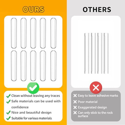 8pcs,Wall Bumpers,Door Stoppers,Furniture Bumper,Silencing Pads - size: 3.5cm*1cm(1.38in*0.39in)