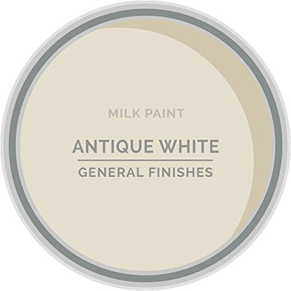 General Finishes Water Based Milk Paint, 1 Quart, Antique White - color: Antique White, size: 32 Fl Oz (Pack of 1)