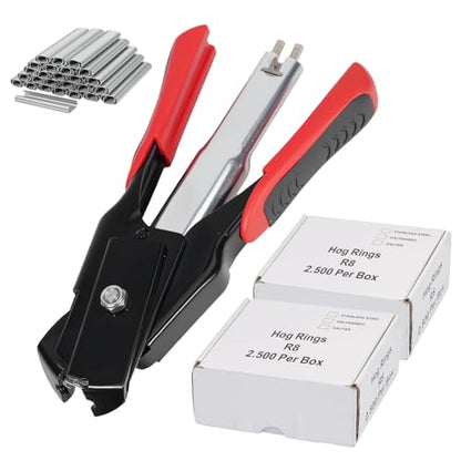 Hog Ring Pliers Kit, Pliers with 5000pcs Rings