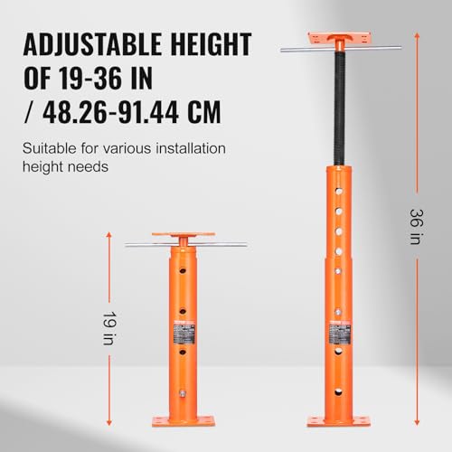 VEVOR House Floor Jack 19"-36" Height Range 18000 lbs Max Load Capacity - size: 19"-36"