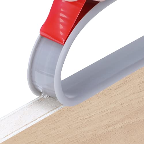 16 ft Flexible Self Adhesive Veneer Edge Banding Peel and Stick Edge Trim Guards (Gray, 3/4 inch) - color: Gray