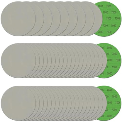 50Pcs 5 Inch Hook and Loop Sanding Discs, 7000 Grit Wet Dry Round Sandpaper - style: Grit 7000