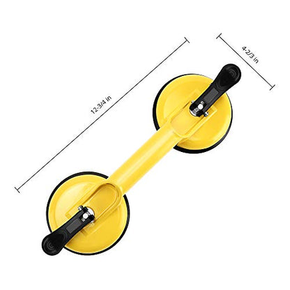 FCHO Glass Suction Cups Heavy Duty for Tile Glass Lifting 2 Pack Yellow - color: Yellow
