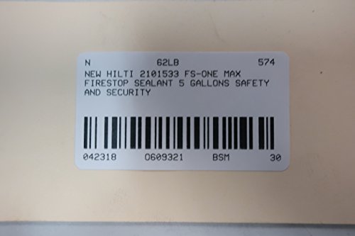 NEW HILTI 2101533 FS-ONE MAX 5GAL INTUMESCENT FIRESTOP SEALANT D609321