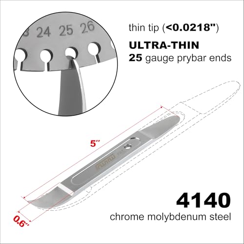 Metal Skin Wedge Tool (Curved & Straight) Patented - Popularly Used in The Aviation/Automotive Industry (1, Mini) - size: Mini
