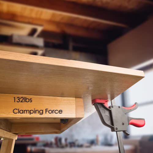 Track Saw Clamp, KITLUCK Quick Release Guide Rail Clamp for Circular Saw Guide Rail System, 6" Clamping Thickness, Universal Wood Track Clamps for Woodworking-2 Pcs