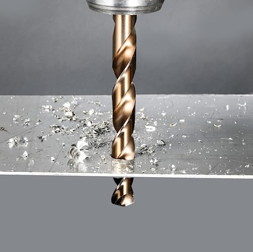 KENDO 15 PCS Cobalt Drill Bit Set (1/16"-3/8"),M35 High Speed Steel - style: 15 pcs Cobalt