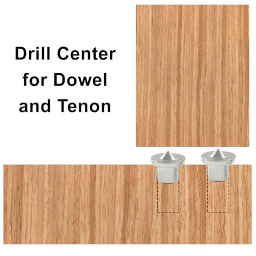 20 Pcs Dowel and Tenon Center Transfer Plugs, 4 Sizes Silver - size: 1/4" 5/16" 3/8" 1/2" Silver