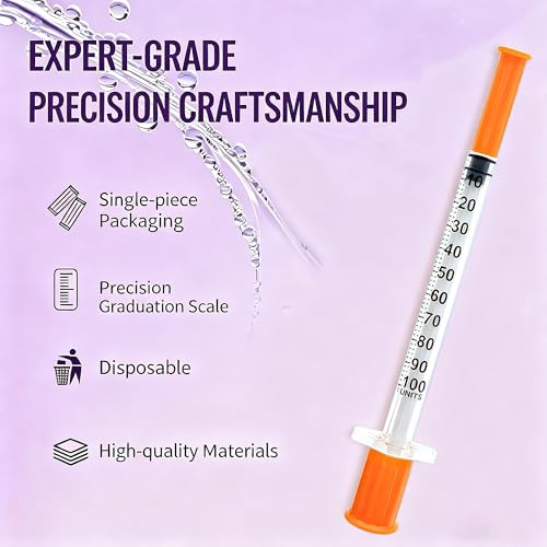 100Pack,1ml/cc 31G1/4"（6mm), Pack of 100 - size: 1ml/cc 31G 1/4"