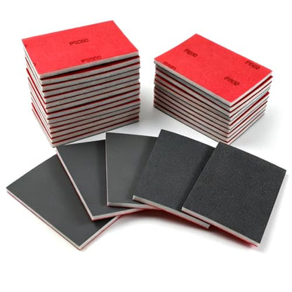 30PCS Sanding Sponge Pads, 80-3000 Grit Sandpaper Assortment for Wood Metal