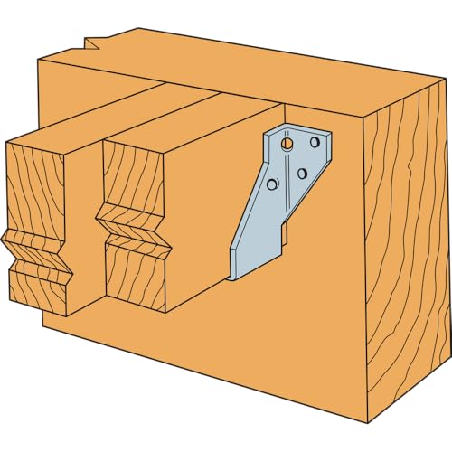 Simpson Strong-Tie LUS24-2 Light Face-Mount Joist Hanger - 3-1/8 in. (W) x 3-1/8 in. (H) x 2 in. (B), Fits Double 2x4 Joists, 18 Gauge Zinc Galvanized Steel, Hurricane Rafter Ties (Pack of 50)