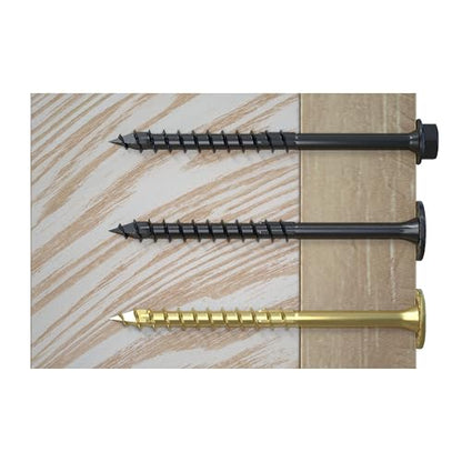 SPAX 1/4" x 3" Powerlags XF Exterior Pancake Head Structural Wood Lag Screws (50 pcs) T40 T-Star HCR Heavy Duty Timber Landscape Deck Structures High Corrosion Resistant - size: 1/4" x 3"