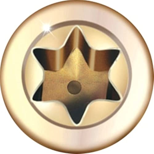 GRK Fasteners #8 x 3-1/8" Finish & Trim Head Screws, 100 PCS - color: Gold, size: #8 x 3-1/8"