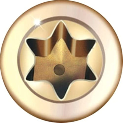 GRK Fasteners #8 x 3-1/8" Finish & Trim Head Screws, 100 PCS - color: Gold, size: #8 x 3-1/8"