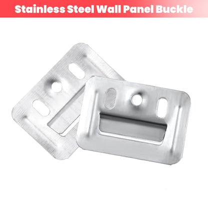 100pcs Stainless Steel Z-Clips - Wall Panel Fixing Piece, Clamp