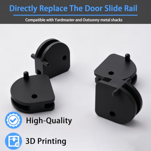 Metal Shed Replacement Door Slides 4-Pack