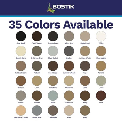 BOSTIK Pure Silicone Lunar 10.1oz Silicone Caulk & Sealant - 1 Cartridge - color: Lunar